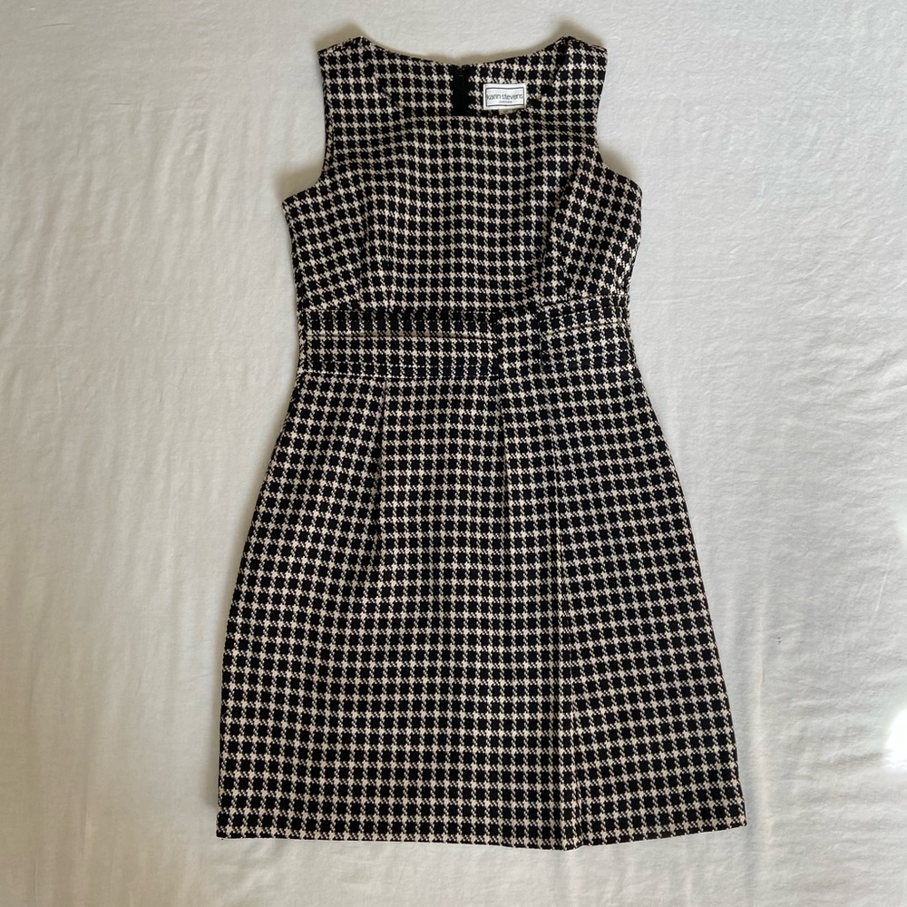 Vintage Houndstooth A- line Dress